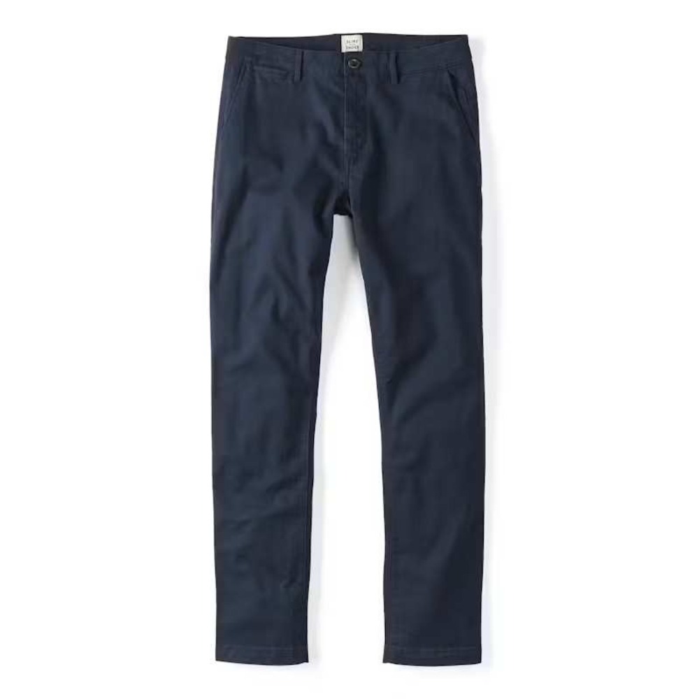 Men's Navy Chinos - Classic Slim Fit